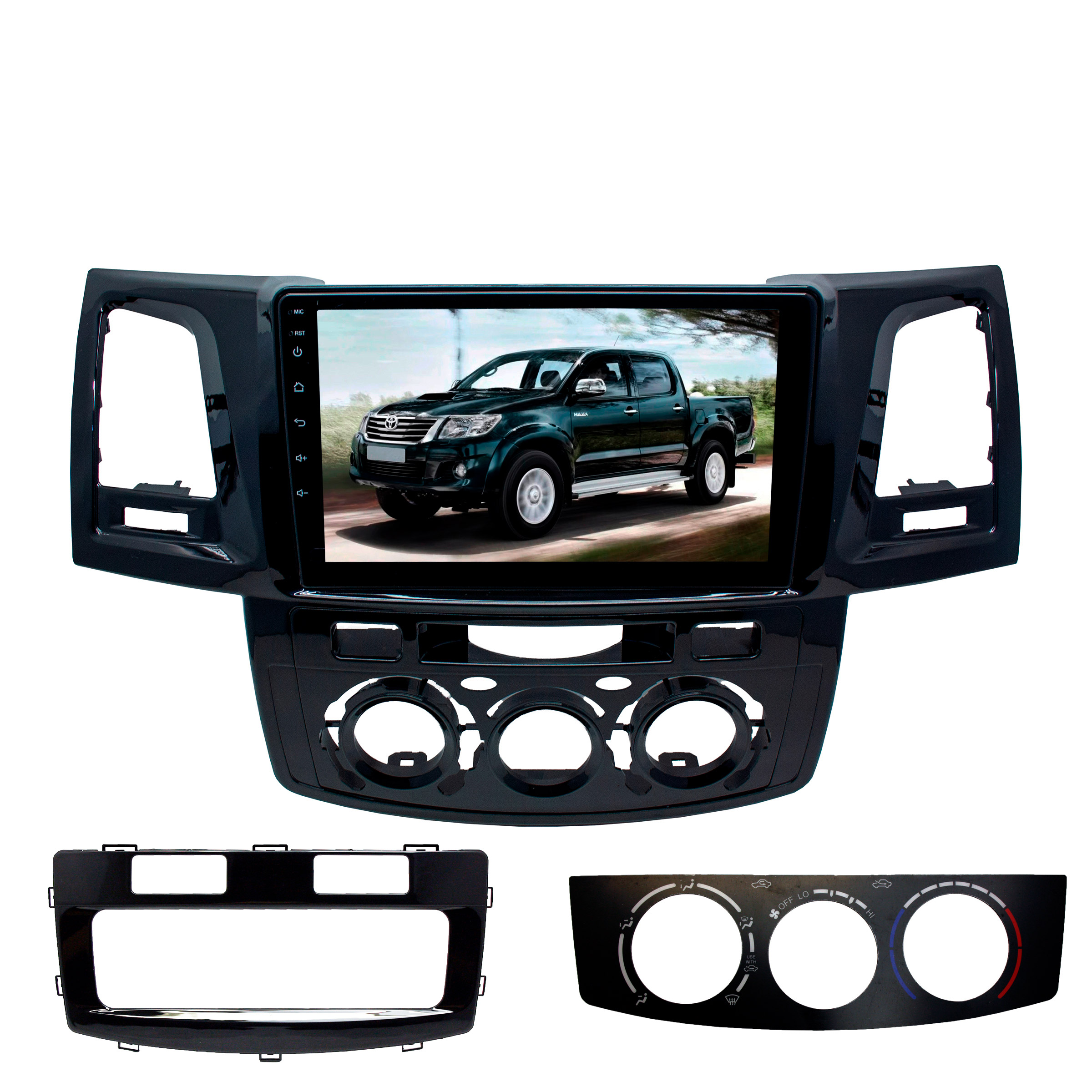 Штатная магнитола для Toyota Fortuner, Hilux 2008-2014 год (климат и кондиционер) Teyes 2754-5601 9 дюймов 2K экран 3+32G 5601