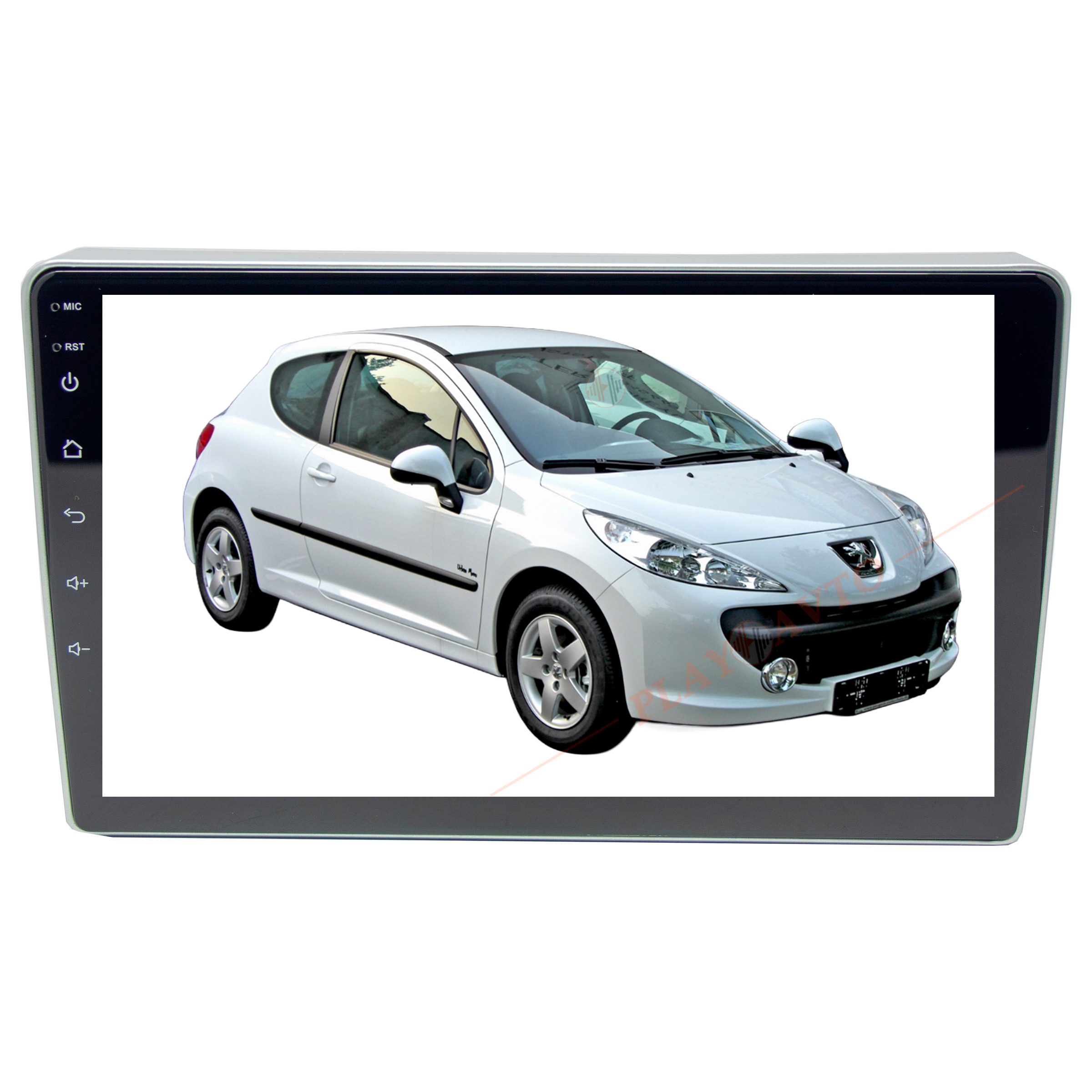 Штатная магнитола 9,5 дюйм для Peugeot 207 06-12, 307 01-08 CITROEN C2 03-09; C3 01-10; Jumpy 07-16( Серый) Teyes CC4 3192-6875 экран 2K Android 13 6+64 Gb